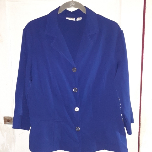Covington Royal Blue Button Down Blouse - Picture 7 of 7